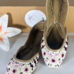 Pearl White Rose Khussa
