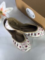 Pearl White Rose Khussa - Image 3